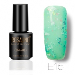 Гел Лак Едър Брокат Серия 7ml E15 Rosalind